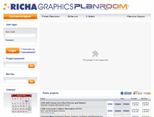 Tablet Screenshot of planroom.richa.com
